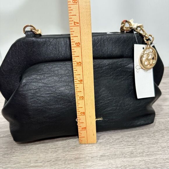 JESSICA SIMPSON GOLD CHAIN CHELSEA CLUTCH PURSE NWT - Picture 5 of 12